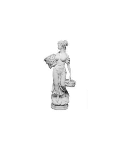 Figura kobieta z koszem