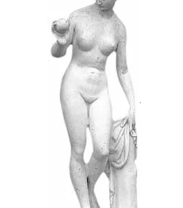 Figura kobieta z jabłkiem