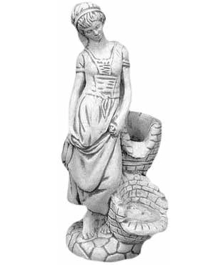 Figura kobieta przy studni