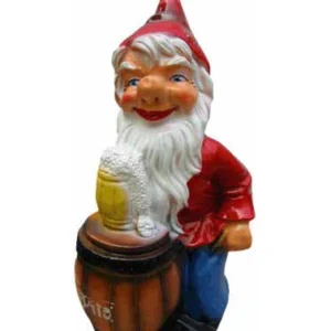 Krasnal z piwem